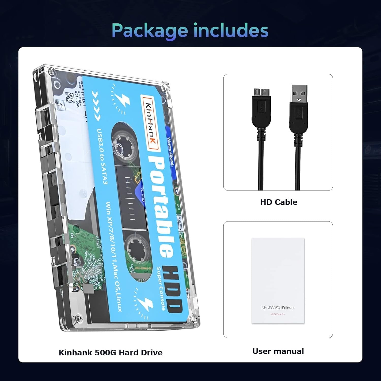Kinhank 500G HDD Portable Game Drive 7357 Kinhank 500G HDD Portable Game Drive 7357