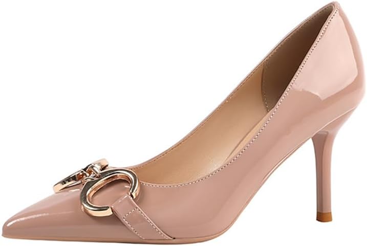 Patent Leather High-Heeled Shoes S4422064 - TUZZUT Qatar Online Shopping