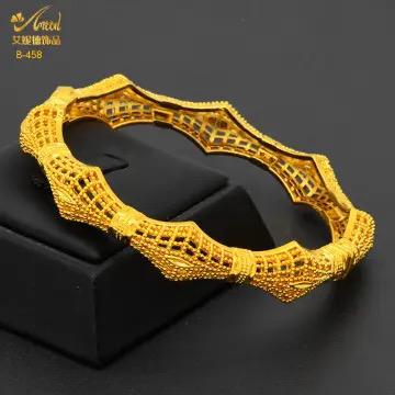 Women's Gold Color Dubai Bangles For Model-08 Women's Gold Color Dubai Bangles For Model-08