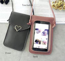 Simple New Hasp Cross Light Shoulder Bags Smartphone Leather Wallets - TUZZUT Qatar Online Shopping