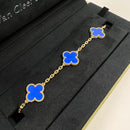 Vintage Bracelet Blue Yellow Gold 5 Motifs DN2142 - TUZZUT Qatar Online Shopping