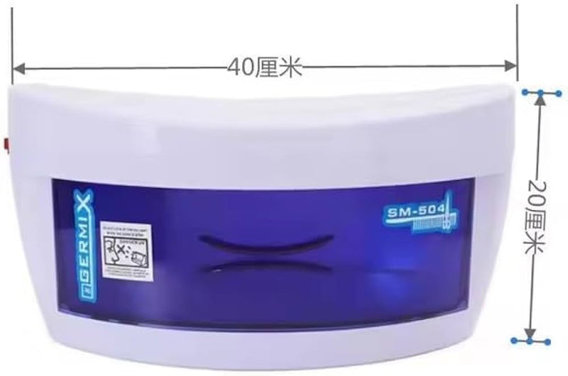 Portable UV Sterilizer Towel Cabinet Box for Nail Beauty Salon Tool Disinfection GERMIX SM -504B - TUZZUT Qatar Online Shopping