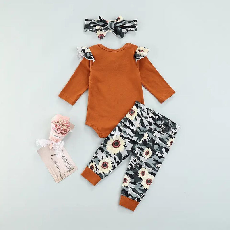 Newest Fashion Newborn Baby Girl Clothes Letter Long Sleeve Romper 3-6 Months 20290607