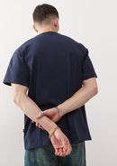 Mens Trooper relaxed fit t-shirt in navy blue 00123 - TUZZUT Qatar Online Shopping