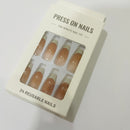 24pcs REMOVABLE FAKE NAILS BEAUTY NAIL ART FASHION STYLE - TUZZUT Qatar Online Shopping