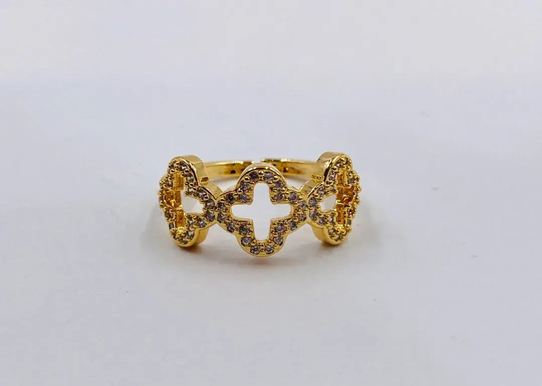 3 Clovers Zircon Ring S4887665 3 Clovers Zircon Ring S4887665