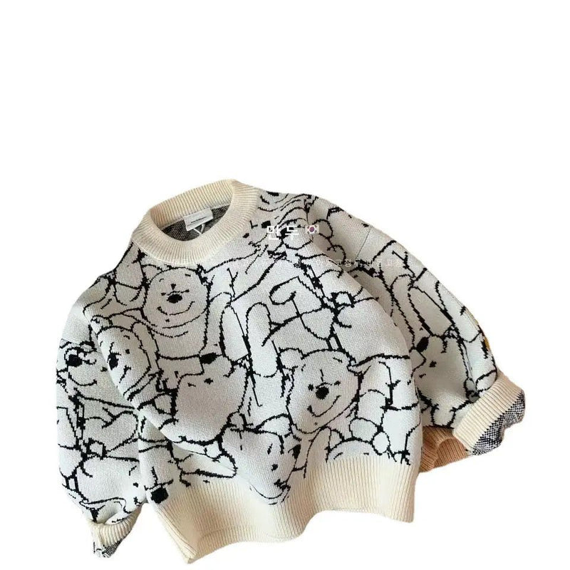 Children's Sweater Disney Winnie The Pooh  Autumn Winter Boys Girls 20450491 - Tuzzut.com Qatar Online Shopping