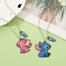 1 pair Disney Lilo & Stitch Necklace N13 - TUZZUT Qatar Online Shopping
