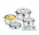 Maxfresh Solitaire Stainless Steel Hotpot 3 Pieces Set – 1.5L / 2.5L / 3.5L