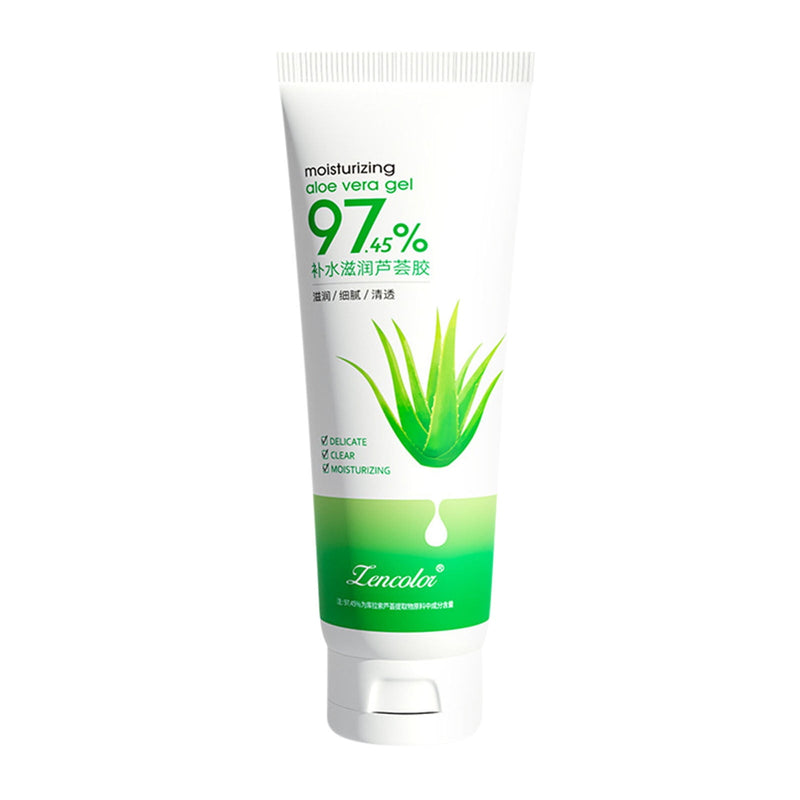 Lencolor Aloe Vera Gel Moisturizing Soothing Gel Cream 100g For Sunburn, Dry Skin, Acne, Irritation