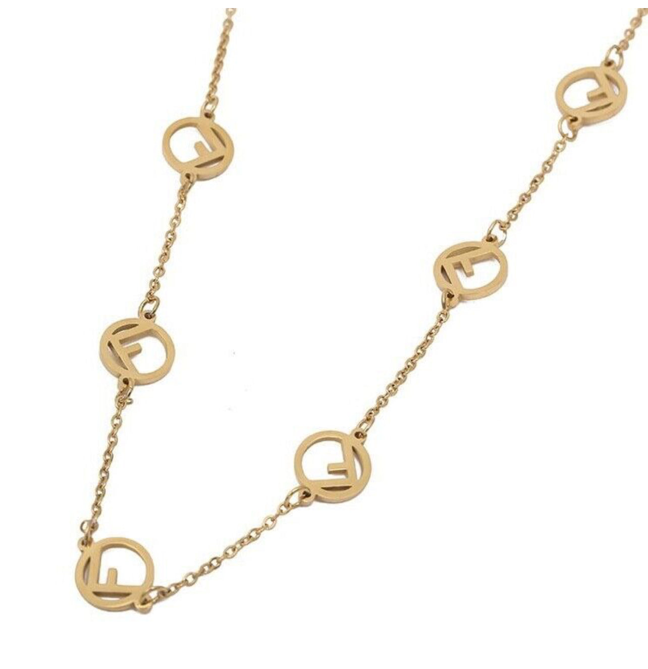 Exquisite Elegant Hollow F Letter Charm Chain Trendy X4363793 Exquisite Elegant Hollow F Letter Charm Chain Trendy X4363793