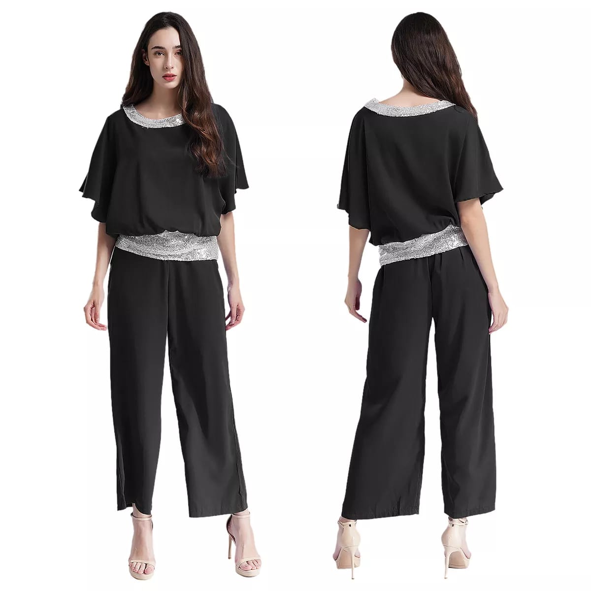 Womens Top Casual Pantsuit Party Blouse Lady Outfit Formal Pant Sets B255210 Womens Top Casual Pantsuit Party Blouse Lady Outfit Formal Pant Sets B255210