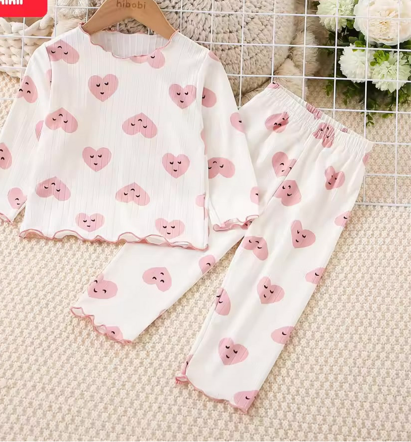 Heart Print Loungewear Set 1499447 - TUZZUT Qatar Online Shopping