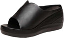 Womens Solid Colors Platform Wedge High Heel Sandals Casual Peep Toe Sandals Lady Non Skid Slide Pumps for Beach   B136706 - TUZZUT Qatar Online Shopping