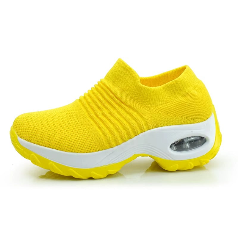 Women Breathable Sock Walk Wedge Shoes 7512 Women Breathable Sock Walk Wedge Shoes 7512