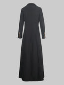 Long Sleeves Split-Joint Split-Side Notched Collar Outerwear 125716 - TUZZUT Qatar Online Shopping