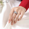 Women Fashion White Stone Rings - Tuzzut.com Qatar Online Shopping