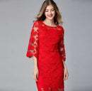 Women Long Lace Summer Sexy Hollow Out Party Dress    S5159795 - TUZZUT Qatar Online Shopping
