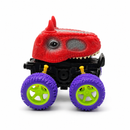 Red Dinosaur Monster Truck Toy with Large Purple Wheels for Kids