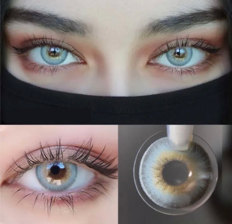 Unibling LA Girl Blue Contact Lenses for Eyes (1 Pair) - TUZZUT Qatar Online Shopping
