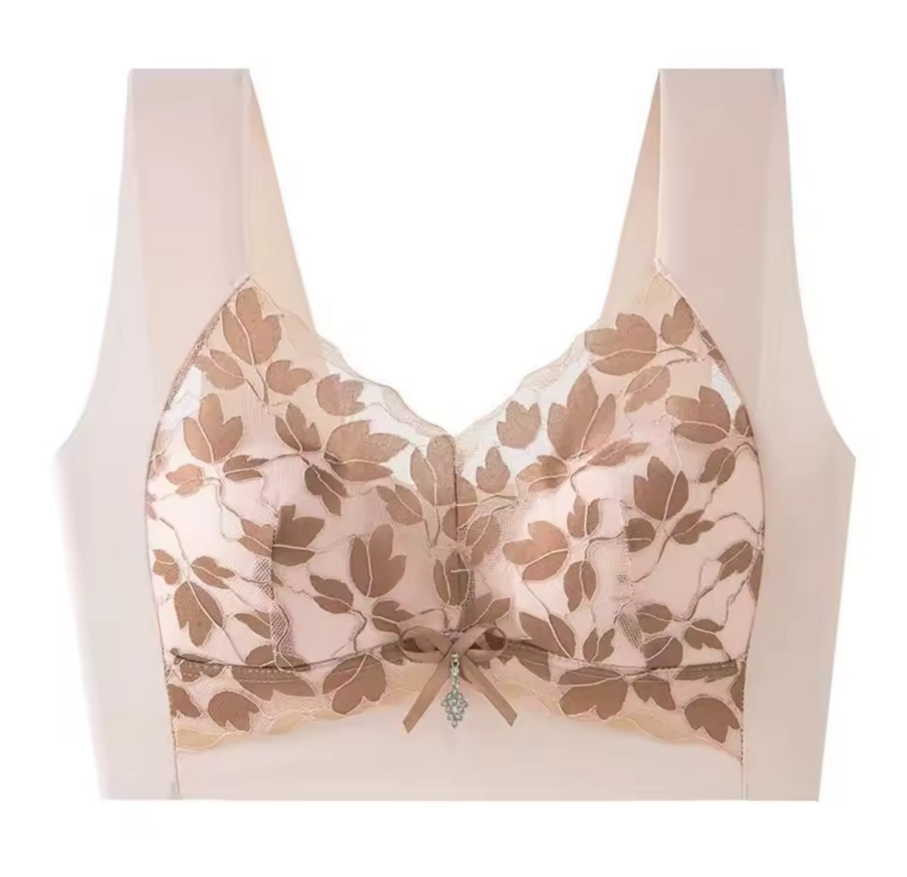Beautiful Back Leaf Lace Deep V Bras 79798 Beautiful Back Leaf Lace Deep V Bras 79798