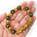 Black Amulet Bead Bracelets for Women Men 2318 - TUZZUT Qatar Online Shopping