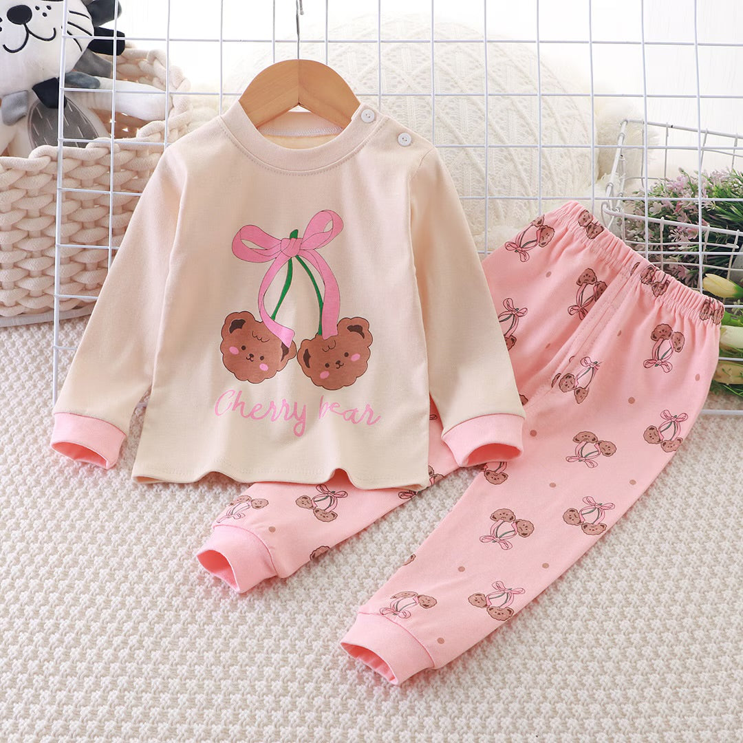 Girls Baby Pajamas Set 594954 Girls Baby Pajamas Set 594954