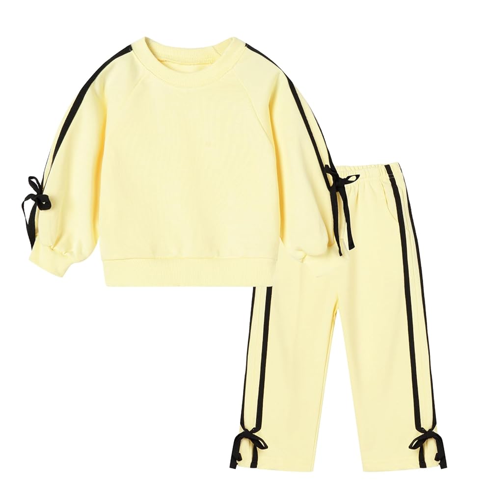 LittleSpring Girls Long Sleeve Clothing Set Sweatshirt and Pants Outfit 1765600 LittleSpring Girls Long Sleeve Clothing Set Sweatshirt and Pants Outfit 1765600