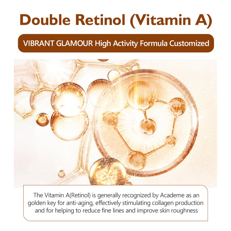 VIBRANT GLAMOUR Double Retinol Lotion Cream VA Anti Aging Collagen Firming 80g - TUZZUT Qatar Online Shopping
