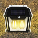Solar Rechargeable Outdoor Lamp Light - Motion Sensor & Water Resistant (HW 999-2W) - Tuzzut.com Qatar Online Shopping