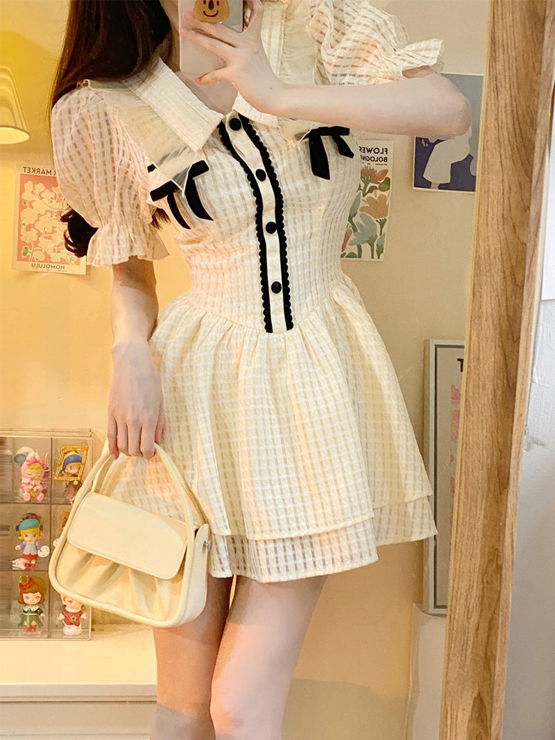 Women's Short Sleeve Tea Dresses M 528517
