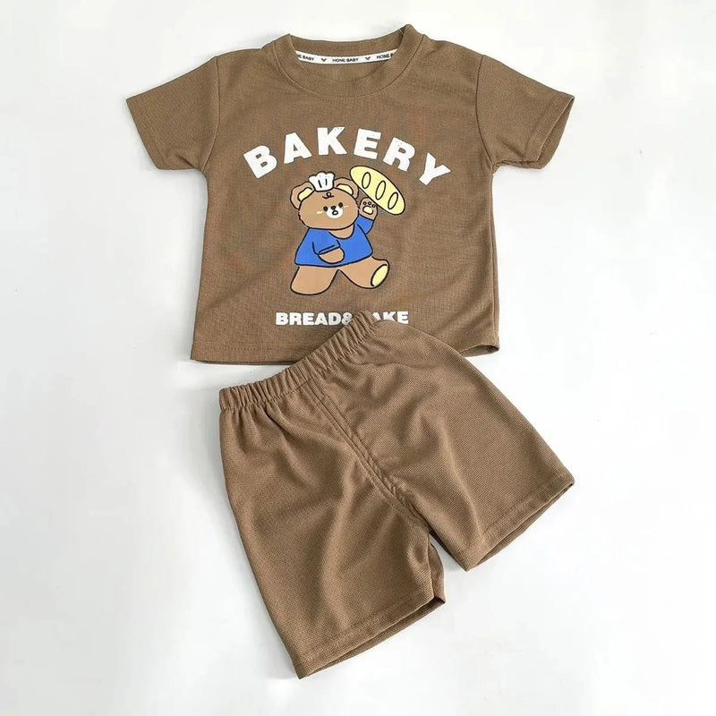 Children wear suit kids clothing for girl's and Boys clothing Tshirt sets 1556019 - TUZZUT Qatar Online Shopping