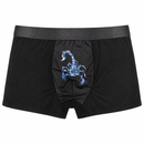 Men’s Black Scorpion-Print Boxer Briefs 163179 - 3XL