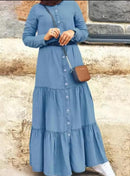 Women's Long Dress Color, Casual Fashion   598598 - TUZZUT Qatar Online Shopping