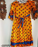 Women Gathered Yellow Dress   X4463597 - TUZZUT Qatar Online Shopping