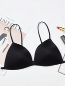 Beautiful Back Underwear Girls Thin Up Bra Strapless No Ring Sexy Small Triangle Bikini Tank Top for Women   232650 - TUZZUT Qatar Online Shopping