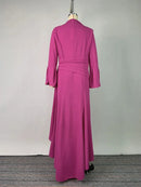 Elegant Deep V-Neck Pleated Formal Gown Evening Dress 147655 - TUZZUT Qatar Online Shopping