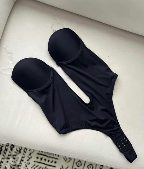 Womens  Backless Strapless  Bodysuit 8168 - TUZZUT Qatar Online Shopping