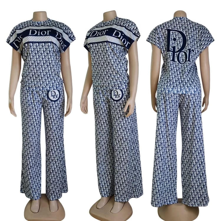 Piece Ladies Set for Short Sleeve and Long Pant S4657136 Piece Ladies Set for Short Sleeve and Long Pant S4657136