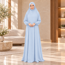Women's Isdal Prayer Dress Abaya Asdal with Ruffled Cuffs PD831