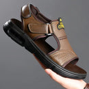 Summer cowhide men's sandals, beach shoes, air cushion slippers, driving, outdoor   S4943153 - TUZZUT Qatar Online Shopping