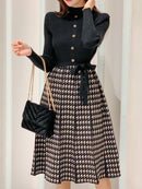 Women's Long Sleeve Sweater Dresses 478258 - TUZZUT Qatar Online Shopping