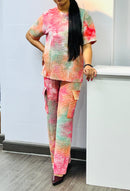 Trendy Women Summur 2pc Crop Co-ord Set TZ905 - TUZZUT Qatar Online Shopping