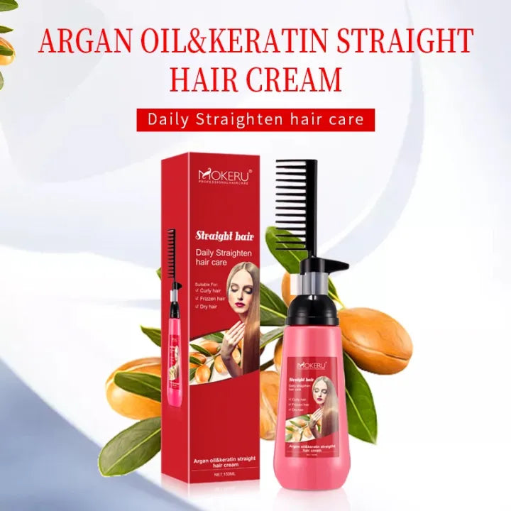 Straight hair combStraightener Hair Cream With CombHair straightening cream 180ml