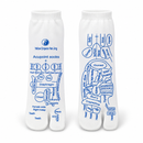 1Pair White Split-Toe Reflexology Map Socks SSDR4097
