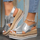 Cork Espadrilles Wedge Sandals WS369 - TUZZUT Qatar Online Shopping