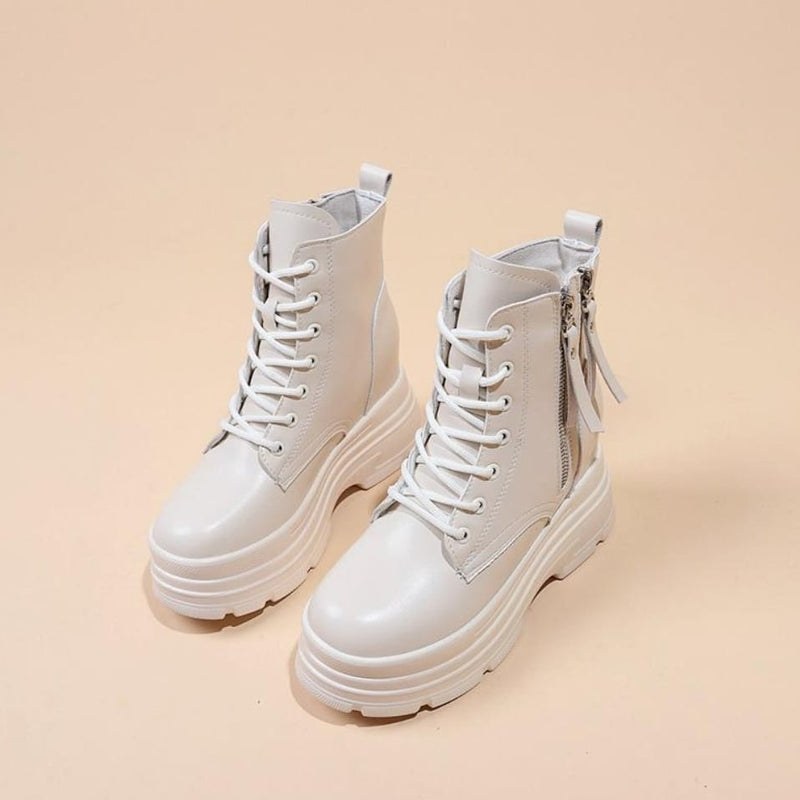 Women Platform Ankle Boots 6774 - TUZZUT Qatar Online Shopping