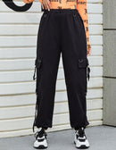 Women Cargo Pants High Waist Pants   S7351880 - TUZZUT Qatar Online Shopping