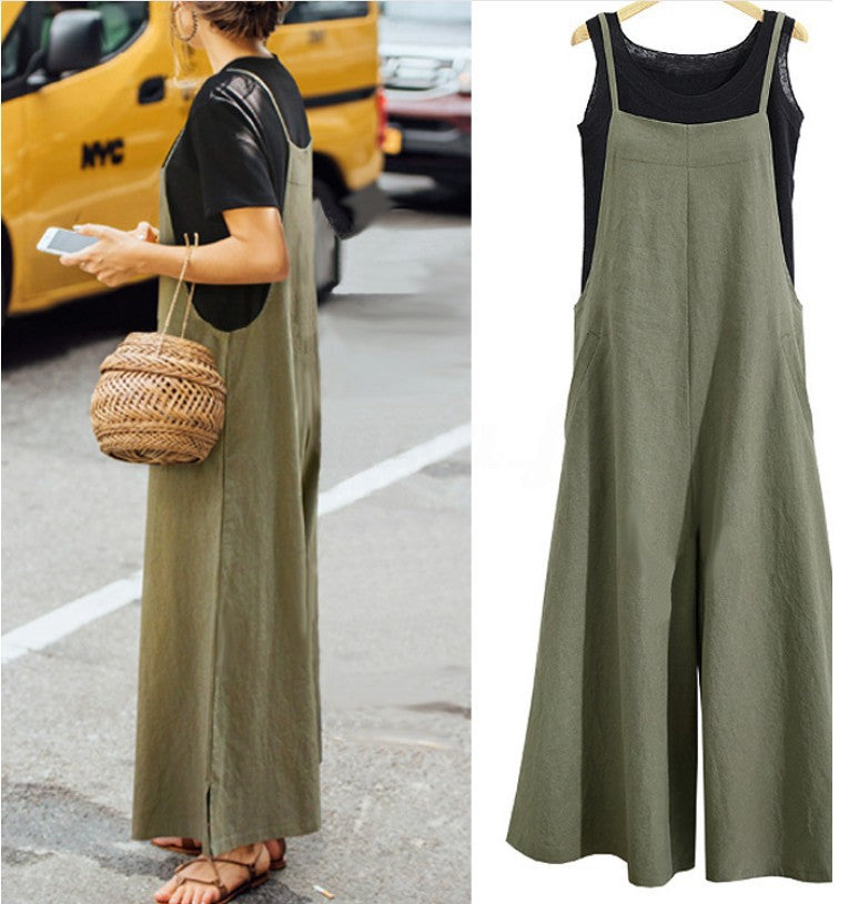 Women's Oversize Bib Trousers Wide Leg pants Jumpsuit 001444018 Women's Oversize Bib Trousers Wide Leg pants Jumpsuit 001444018