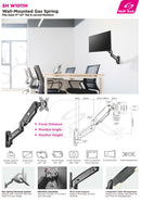 Gas Spring Monitor Mount -SH W1011H (Fits Most 17") - Tuzzut.com Qatar Online Shopping
